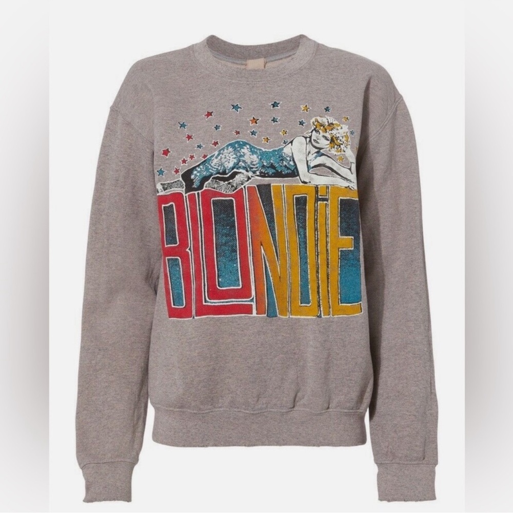 MadeWorn Gray Sweatshirt with Colorful Graphic